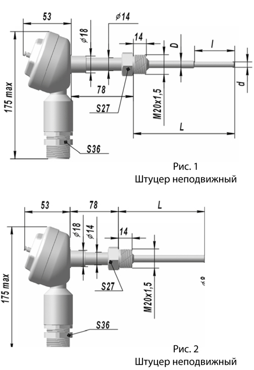 Термопреобразователь сопротивления врезной