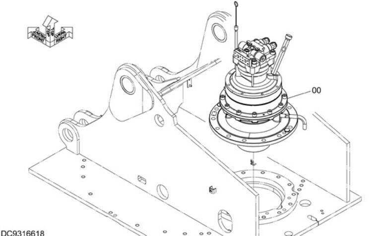 Гидромотор редуктора поворота Hitachi ZX240-5G (4625367