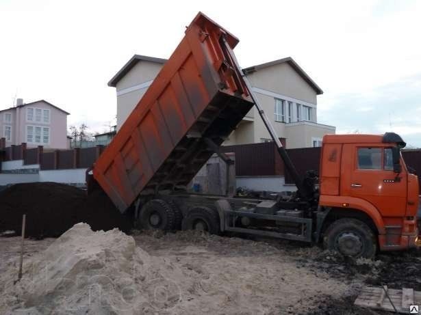 Перевозка грузов самосвалами КАМАЗ 25 м3