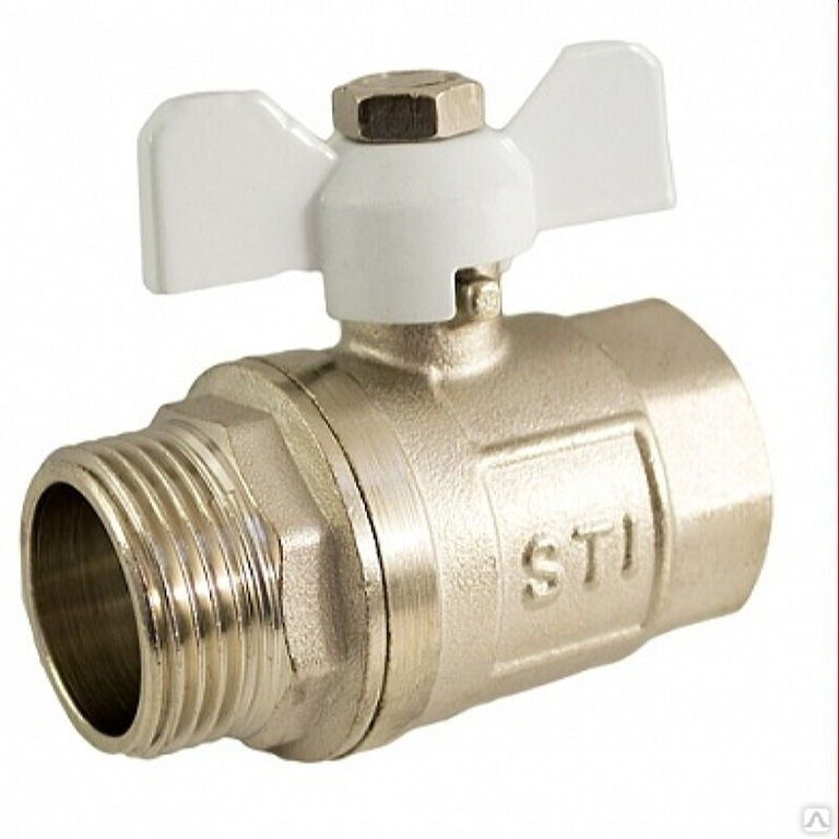 Кран шаровой STI НГ бабочка Ду20 Ру40 купить от 330 руб./шт. в Перми от ...