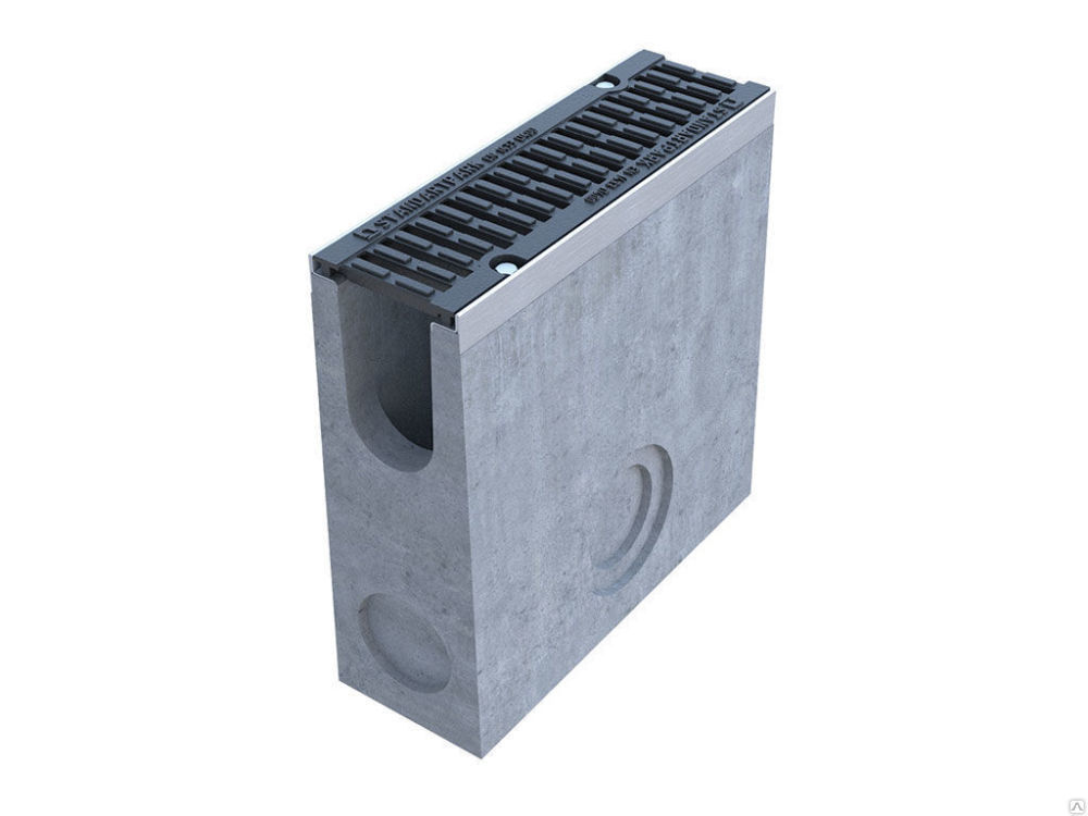 Пескоуловитель бетонный DN150 E600 h700 с решеткой чугунной ВЧ и крепежем