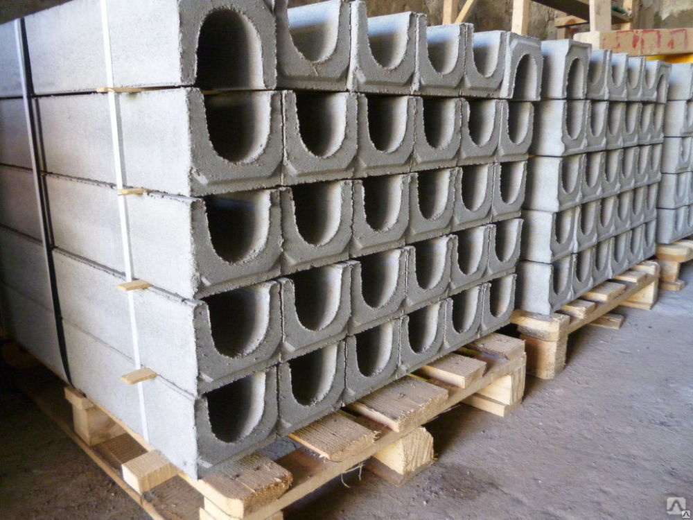 Лоток водоотводной бетонный DN100 Н145, цена в Москве от компании ...