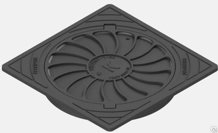 Люк квадратный тип Т (С-150)-8,1-60 (К,В,Д,ТС) 750х750 выс100 корпус ...