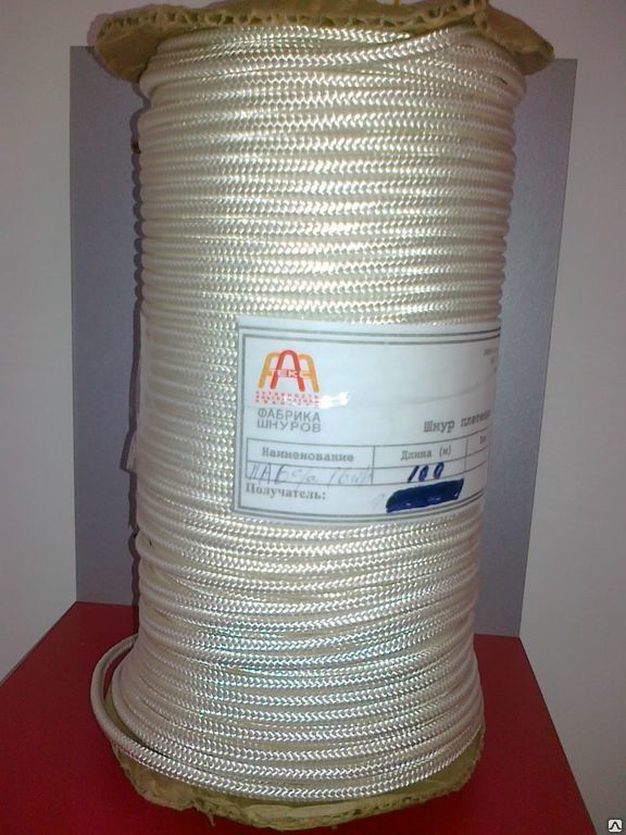 Фал полиамидный плетеный 16-прядный с/с 6 мм р/н 900 кгс - 100 м