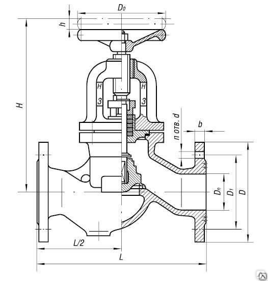 Невозвратно запорный клапан чертеж