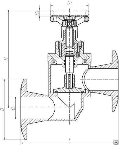 Невозвратно запорный клапан чертеж