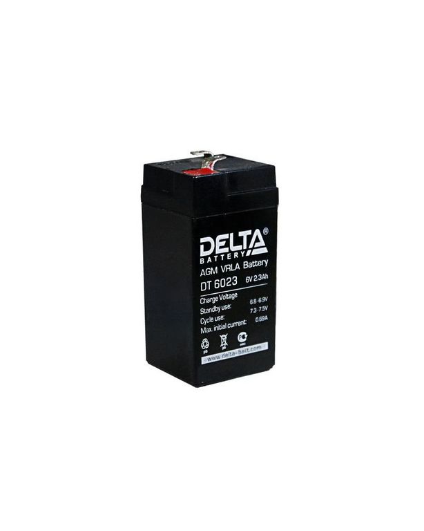 Delta DT 6023 Аккумулятор 6В - 2.3Ач, цена в Красноярске от компании КОДАС