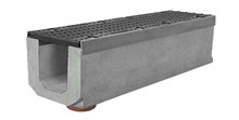 Лоток водоотводный бетон DRENLINE Super DN100 кл Е600 1000х165х210мм 53кг
