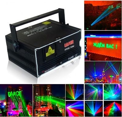 Проектор для рекламы Laser WORLD CLASS 3B rgb 1w