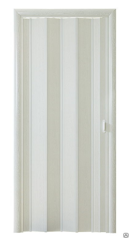 Дверь-гармошка ПВХ без стекла Серый ясень Стиль 0,84м*2,02м