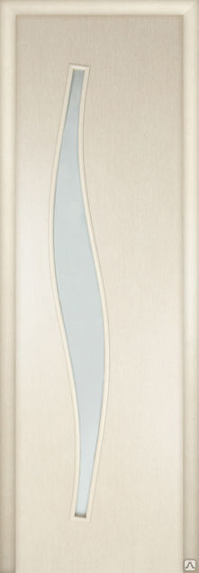 Дверь межкомнатная "Волна" ПВХ-покрытие (размер и цвет на выбор)