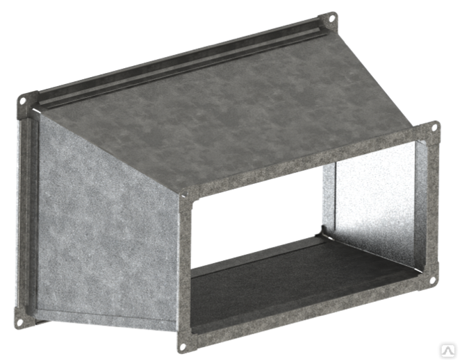 Переход прямоугольного сечения из оцинкованной стали толщиной 0.7мм ...