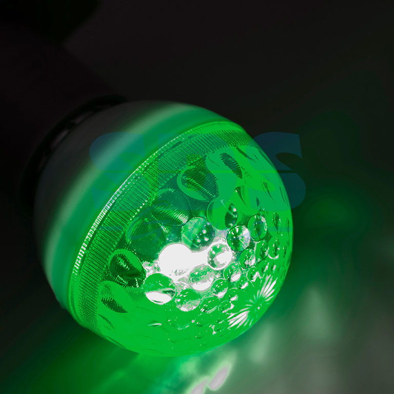 Лампа строб e27 Ø50мм зеленая Neon-Night