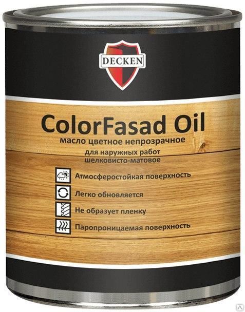 Цветное масло защитное Decken ColorFasad oil 125мл