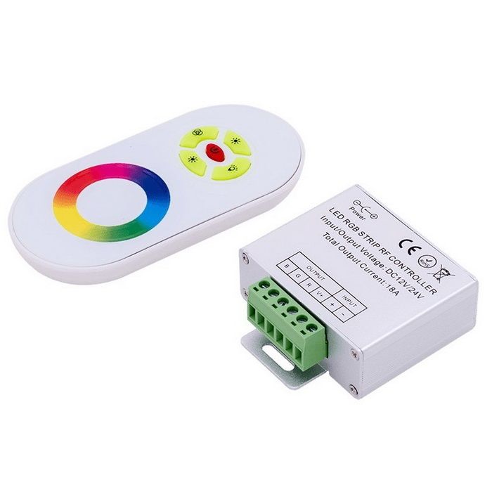 RGB-контроллер SWG DELUCE для светодиодной ленты с радио пультом (18А, 12/2