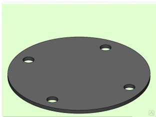 Круглая пластина, диаметр толщина (мм): 16, размер (мм): 280 