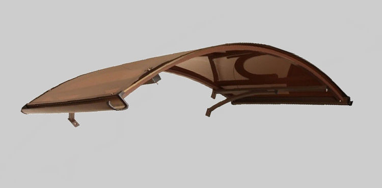 Козырек в разобранном виде К6-В 1400х900 I коричневый