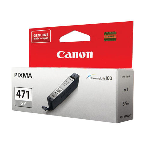 Картридж струйный CANON (CLI-471GY) PIXMA MG5740/MG6840/MG7740, серый, ориг
