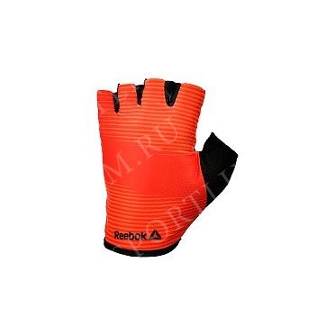 Тренировочные перчатки Reebok (без пальцев) красные размер M RAGB-11235RD