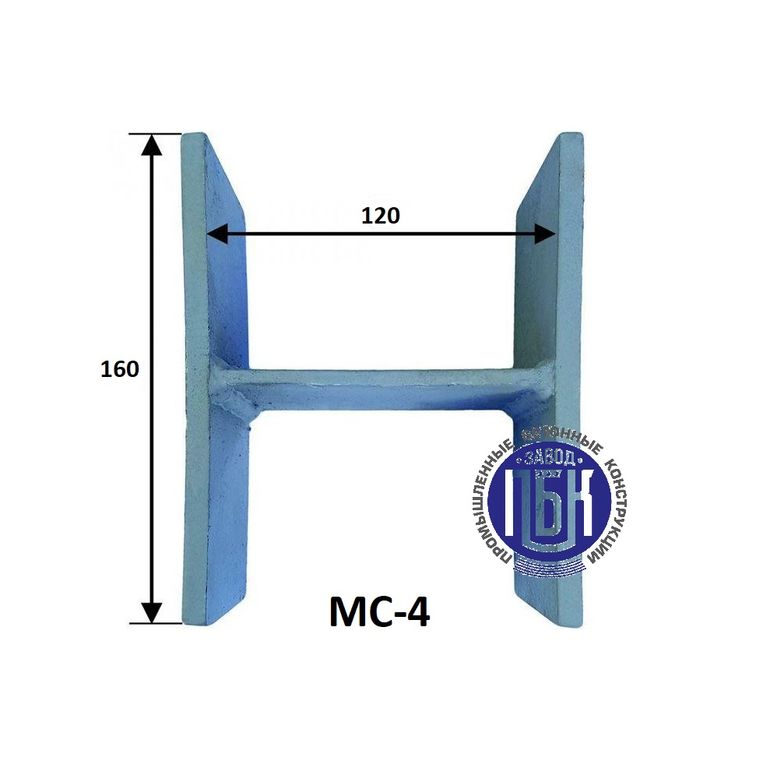 Элемент соединительный МС-4 для ЖБИ колец, диаметром 2 м