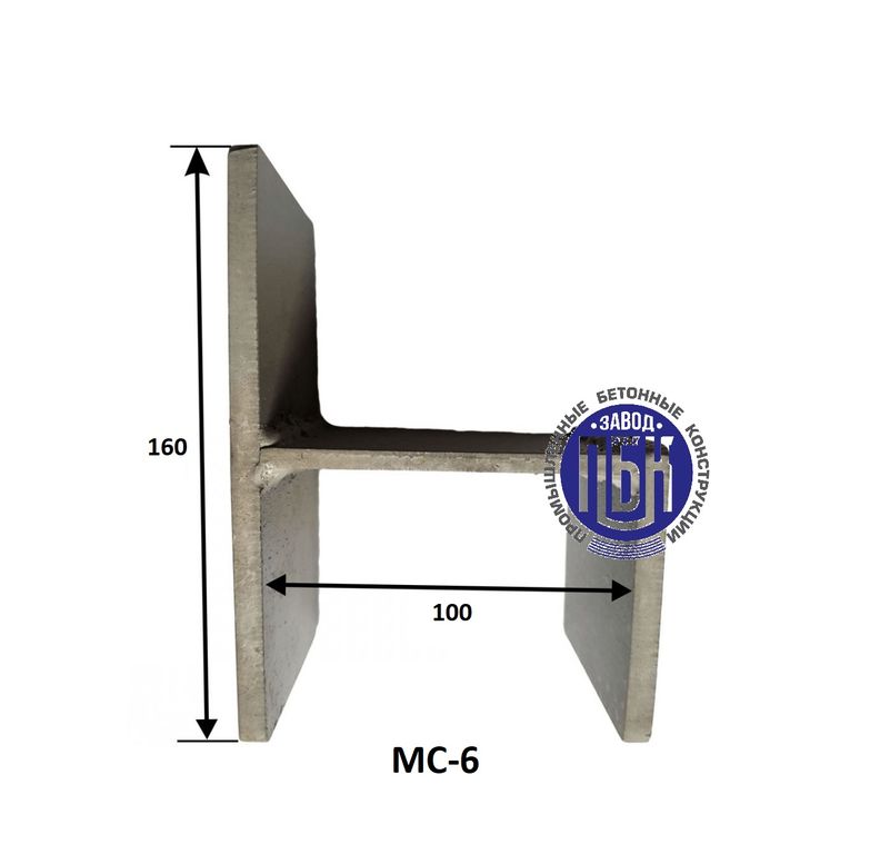 Соединительный элемент МС-6 для Колец КС, плит ПП и днищ ПН (диаметром 1 м)