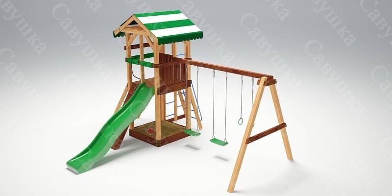 Детская площадка деревянная Савушка - 11