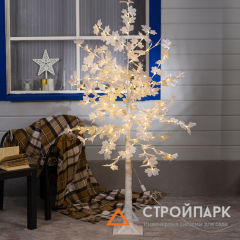 Cветодиодное дерево Клен белый 160 led, 1,6м, свечение тёплое белое
