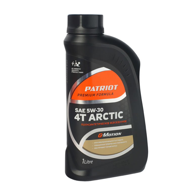 Масло моторное 4-х тактное полусинтетическое Patriot G-Motion 5W30 Arctic