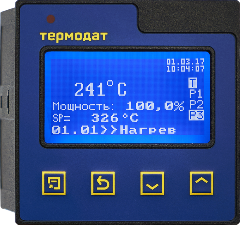 Термодат-16К6/1УВ/1В/2Р/1РС/1Т/1А/485/4М регулятор температуры