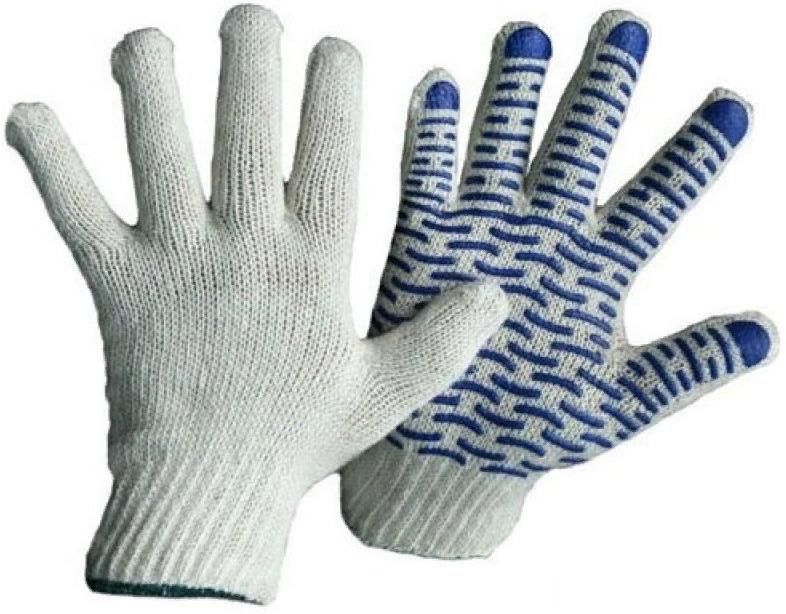 Бязь отбеленная 80 см. Перчатки рабочие 50 пар. 67710 перчатки рабочие 3 нити 10 класс с пвх эконом(россия) eurotec. Перчатки трикотажные (для рабочих с полимерным проп. 12.